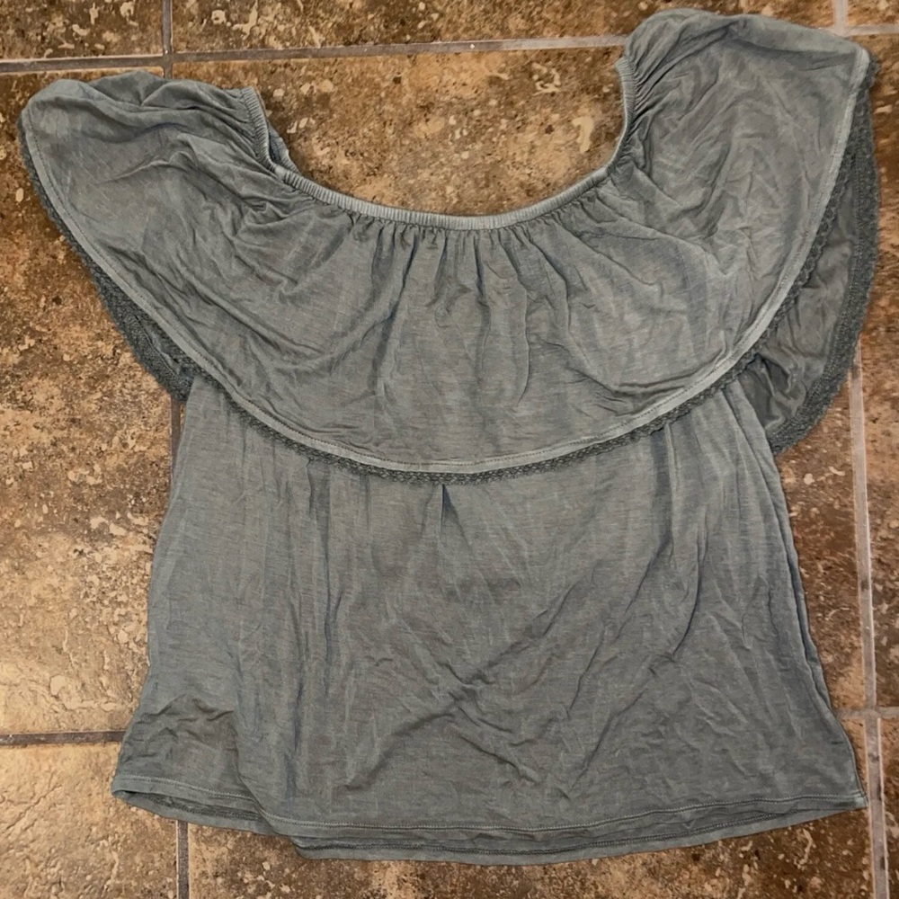 American Eagle Soft & Sexy Green Shirt Small